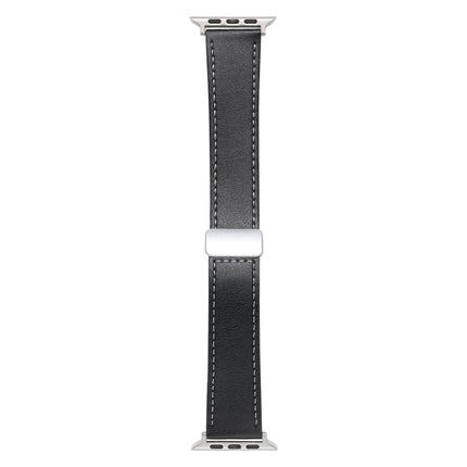 Magnetic Buckle Skin Feel Leather Watch Band, For Apple Watch Serie 6 40mm, For Apple Watch Serie 6 44mm, For Apple Watch Serie 5 44mm, For Apple Watch Serie 5 40mm, For Apple Watch Serie 4 44mm, For Apple Watch 42mm - DealBuddy