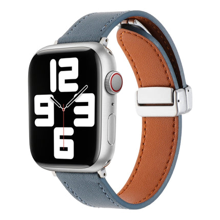 Magnetic Buckle Skin Feel Leather Watch Band, For Apple Watch Serie 6 40mm, For Apple Watch Serie 6 44mm, For Apple Watch Serie 5 44mm, For Apple Watch Serie 5 40mm, For Apple Watch Serie 4 44mm, For Apple Watch 42mm - DealBuddy