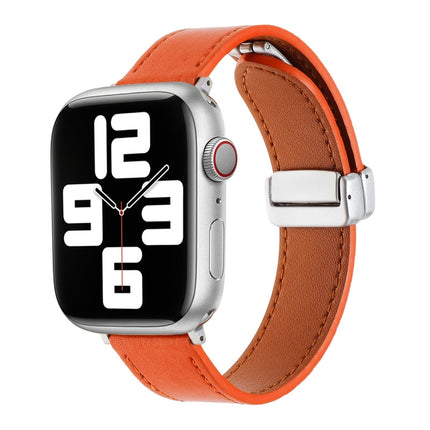 Magnetic Buckle Skin Feel Leather Watch Band, For Apple Watch SE 2023 44mm, For Apple Watch Ultra 49mm, For Apple Watch SE 2023 40mm, For Apple Watch SE 2022 40mm, For Apple Watch Serie 9 41mm, For Apple Watch SE 2022 44mm - DealBuddy