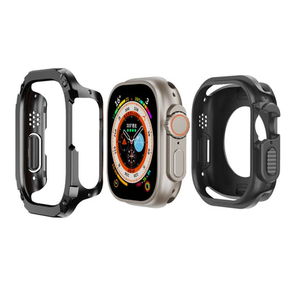 2-in-1 PC Hybrid TPU Armor Watch Case, For Apple Watch Series 6 / 5 / 4 / SE 44mm, For Apple Watch Series 6 / 5 / 4 / SE 40mm, For Apple Watch Ultra 3 / 2 / 1 49mm, For Apple Watch Series 9 / 8 / 7 45mm, For Apple Watch Series 9 / 8 / 7 41mm - DealBuddy