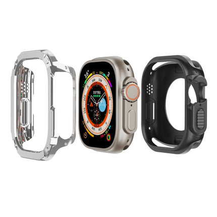 2-in-1 PC Hybrid TPU Armor Watch Case, For Apple Watch Ultra 4 / 3 / 2 / 1 49mm, For Apple Watch Series 6 / 5 / 4 / SE 44mm, For Apple Watch Series 6 / 5 / 4 / SE 40mm, For Apple Watch Series 9 / 8 / 7 45mm, For Apple Watch Series 9 / 8 / 7 41mm - DealBuddy