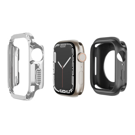 2-in-1 PC Hybrid TPU Armor Watch Case, For Apple Watch Series 6 / 5 / 4 / SE 44mm, For Apple Watch Series 6 / 5 / 4 / SE 40mm, For Apple Watch Ultra 3 / 2 / 1 49mm, For Apple Watch Series 9 / 8 / 7 45mm, For Apple Watch Series 9 / 8 / 7 41mm - DealBuddy