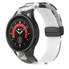 Magnetic Clasp Camouflage Silicone Watch Band, For Samsung Galaxy Watch5 / 5 Pro / Watch 4 / 4 Classic - DealBuddy