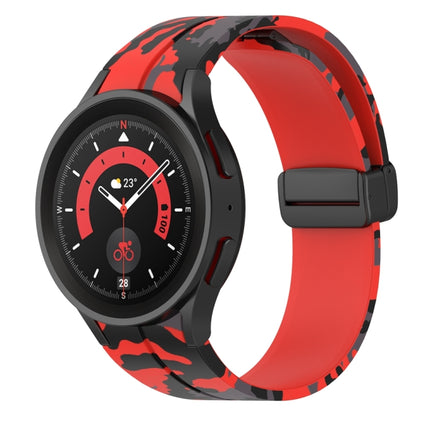 Magnetic Clasp Camouflage Silicone Watch Band, For Samsung Galaxy Watch5 / 5 Pro / Watch 4 / 4 Classic - DealBuddy
