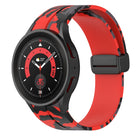 Magnetic Clasp Camouflage Silicone Watch Band, For Samsung Galaxy Watch5 / 5 Pro / Watch 4 / 4 Classic - DealBuddy