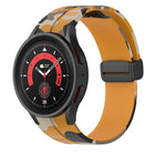 Magnetic Clasp Camouflage Silicone Watch Band, For Samsung Galaxy Watch5 / 5 Pro / Watch 4 / 4 Classic - DealBuddy