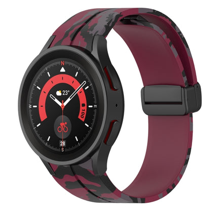 Magnetic Clasp Camouflage Silicone Watch Band, For Samsung Galaxy Watch5 / 5 Pro / Watch 4 / 4 Classic - DealBuddy