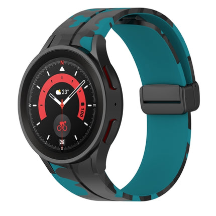 Magnetic Clasp Camouflage Silicone Watch Band, For Samsung Galaxy Watch5 / 5 Pro / Watch 4 / 4 Classic - DealBuddy