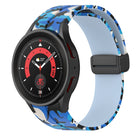 Magnetic Clasp Camouflage Silicone Watch Band, For Samsung Galaxy Watch5 / 5 Pro / Watch 4 / 4 Classic - DealBuddy
