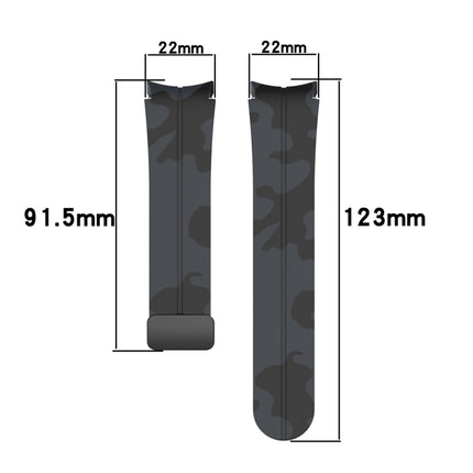 Magnetic Clasp Camouflage Silicone Watch Band, For Samsung Galaxy Watch5 / 5 Pro / Watch 4 / 4 Classic - DealBuddy
