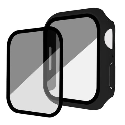 Frosted PC + Anti-spy Tempered Film Integrated Watch Protective Case
