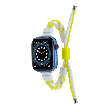 Silicone Bean Braided Cord Nylon Watch Band, For Apple Watch 42mm, For Apple Watch 38mm - DealBuddy
