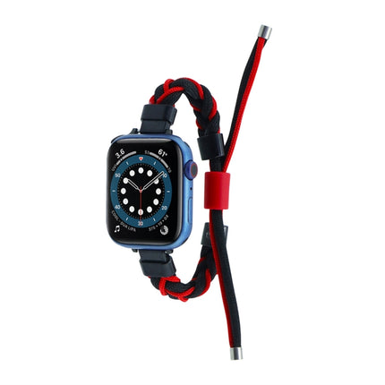 Silicone Bean Braided Cord Nylon Watch Band, For Apple Watch 42mm, For Apple Watch 38mm - DealBuddy