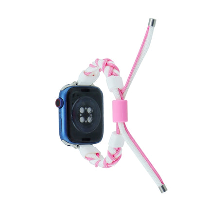 Silicone Bean Braided Cord Nylon Watch Band, For Apple Watch 42mm, For Apple Watch 38mm - DealBuddy