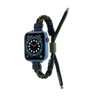 Silicone Bean Braided Cord Nylon Watch Band, For Apple Watch 42mm, For Apple Watch 38mm - DealBuddy