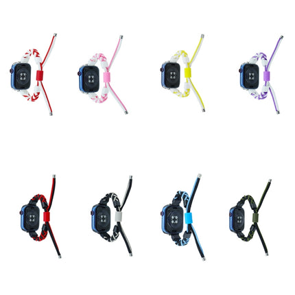 Silicone Bean Braided Cord Nylon Watch Band, For Apple Watch 42mm, For Apple Watch 38mm - DealBuddy