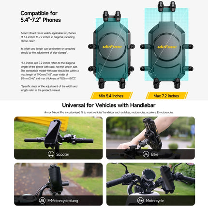 Ulefone Armor Mount Pro AM01 Universal Bicycle Handle Phone Holder - DealBuddy