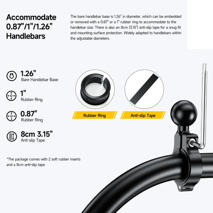 Ulefone Armor Mount Pro AM01 Universal Bicycle Handle Phone Holder - DealBuddy