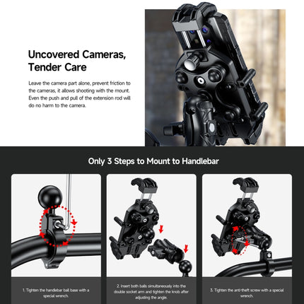 Ulefone Armor Mount Pro AM01 Universal Bicycle Handle Phone Holder - DealBuddy