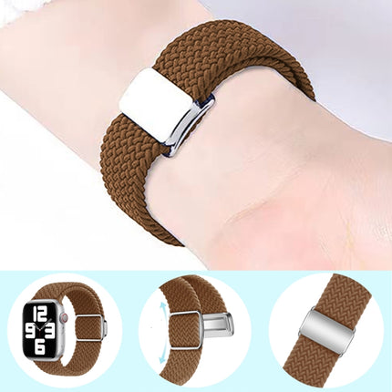 Nylon Loop Magnetic Buckle Watch Band, For Apple Watch SE 40mm, For Apple Watch SE 44mm - DealBuddy