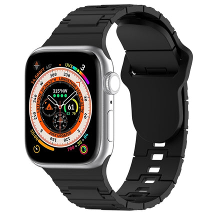 Square Buckle Armor Style Silicone Watch Band, For Apple Watch Ultra 49mm, For Apple Watch SE 2023 44mm, For Apple Watch 8 41mm