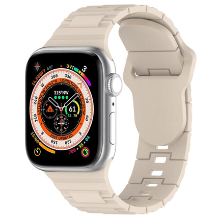 Square Buckle Armor Style Silicone Watch Band, For Apple Watch SE 44mm, For Apple Watch 6 40mm, For Apple Watch 6 44mm - DealBuddy