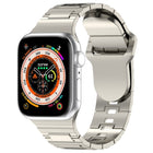 Square Buckle Armor Style Silicone Watch Band, For Apple Watch 42mm, For Apple Watch 38mm, For Apple Watch Ultra 2 49mm - DealBuddy