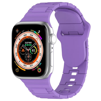 Square Buckle Armor Style Silicone Watch Band