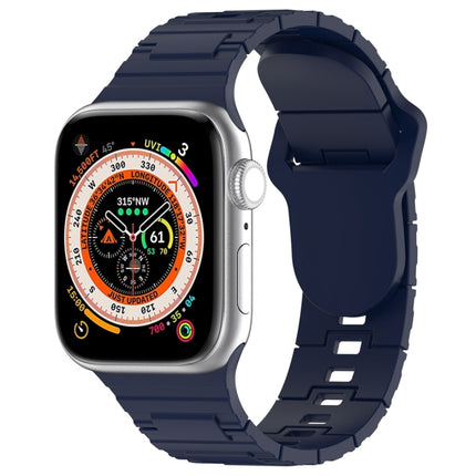 Square Buckle Armor Style Silicone Watch Band