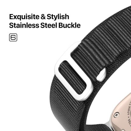 DUX DUCIS GS Series Nylon Loop Watch Band, For Apple Watch Ultra 49mm, For Apple Watch SE 2023 44mm, For Apple Watch SE 2023 40mm, For Apple Watch Ultra 2 49mm, For Apple Watch Series 9 45mm, For Apple Watch SE 2022 40mm, For Apple Watch Series 9 41mm ...