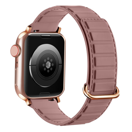 Reverse Buckle Magnetic Silicone Watch Band, For Apple Watch Series 8 45mm, For Apple Watch SE 2022 40mm, For Apple Watch SE 2022 44mm - DealBuddy