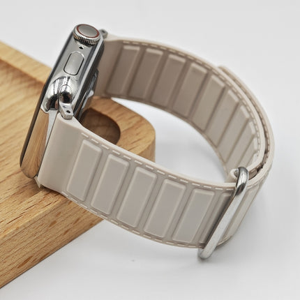 Reverse Buckle Magnetic Silicone Watch Band, For Apple Watch SE 44mm, For Apple Watch Series 6 40mm, For Apple Watch Series 6 44mm - DealBuddy