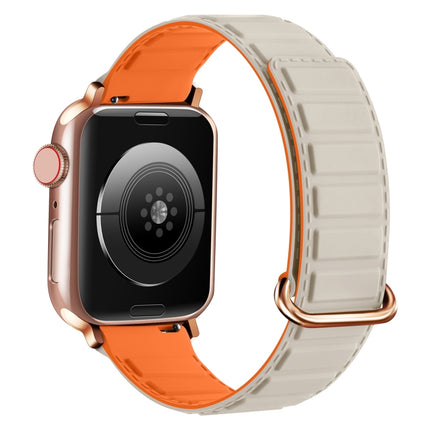 Reverse Buckle Magnetic Silicone Watch Band, For Apple Watch SE 44mm, For Apple Watch Series 6 40mm, For Apple Watch Series 6 44mm - DealBuddy