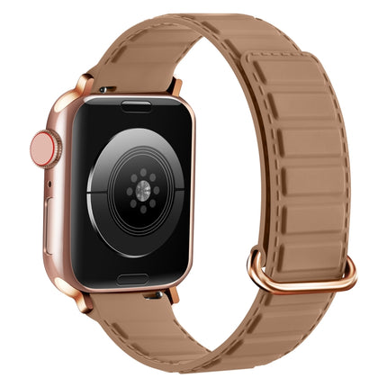 Reverse Buckle Magnetic Silicone Watch Band, For Apple Watch SE 44mm, For Apple Watch Series 6 40mm, For Apple Watch Series 6 44mm - DealBuddy