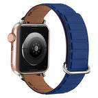For Apple Watch Series 6 44mm / Silver Buckle Blue