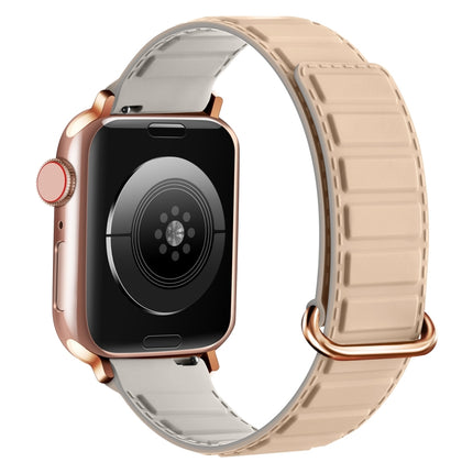 Reverse Buckle Magnetic Silicone Watch Band, For Apple Watch SE 44mm, For Apple Watch Series 6 40mm, For Apple Watch Series 6 44mm - DealBuddy