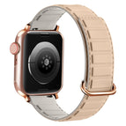For Apple Watch 38mm / Rose Buckle Milk Grey