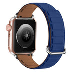 For Apple Watch Ultra 2 49mm / Silver Buckle Blue