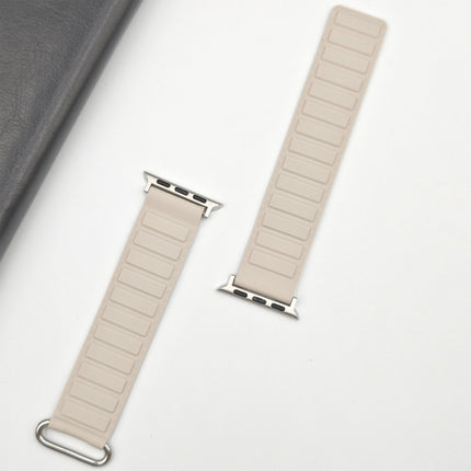 Reverse Buckle Magnetic Silicone Watch Band, For Apple Watch SE 2023 40mm, For Apple Watch Ultra 2 49mm, For Apple Watch Series 9 45mm