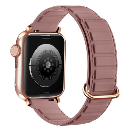 Reverse Buckle Magnetic Silicone Watch Band, For Apple Watch Series 10 46mm, For Apple Watch Series 10 42mm, For Apple Watch SE 2023 44mm - DealBuddy