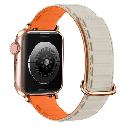 Reverse Buckle Magnetic Silicone Watch Band, For Apple Watch Series 10 46mm, For Apple Watch Series 10 42mm, For Apple Watch SE 2023 44mm - DealBuddy