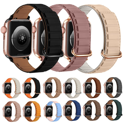 Reverse Buckle Magnetic Silicone Watch Band, For Apple Watch Series 10 46mm, For Apple Watch Series 10 42mm, For Apple Watch SE 2023 44mm - DealBuddy