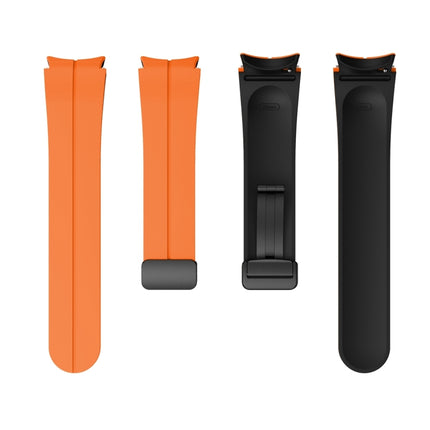 Dual Color Magnetic Folding Buckle Silicone Watch Band, For Samsung Galaxy Watch 6 / 6 Classic - DealBuddy