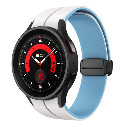 Dual Color Magnetic Folding Buckle Silicone Watch Band, For Samsung Galaxy Watch 6 / 6 Classic - DealBuddy