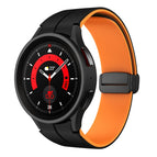 For Samsung Galaxy Watch 6 / 6 Classic / Black+Orange