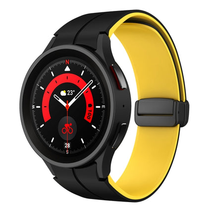 Dual Color Magnetic Folding Buckle Silicone Watch Band, For Samsung Galaxy Watch 6 / 6 Classic - DealBuddy