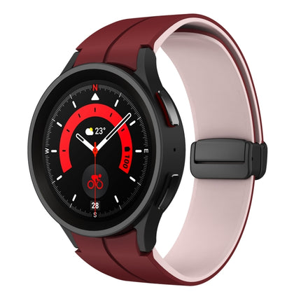 Dual Color Magnetic Folding Buckle Silicone Watch Band, For Samsung Galaxy Watch 6 / 6 Classic - DealBuddy