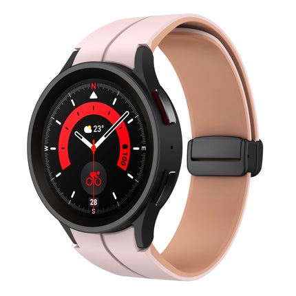 Dual Color Magnetic Folding Buckle Silicone Watch Band, For Samsung Galaxy Watch 6 / 6 Classic - DealBuddy