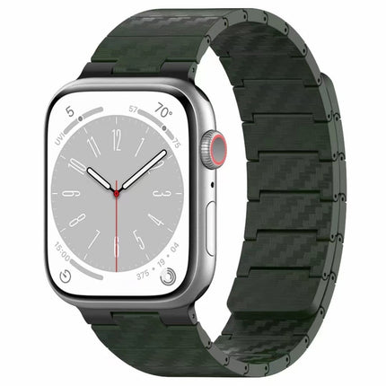 Carbon Fiber Magnetic Loop Watch Band, For Apple Watch Series 10 46mm, For Apple Watch Series 10 42mm, For Apple Watch SE 2023 44mm, For Apple Watch SE 2023 40mm, For Apple Watch Ultra 2 49mm, For Apple Watch Series 9 45mm, For Apple Watch Series 9 41m... - DealBuddy