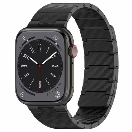 Carbon Fiber Magnetic Loop Watch Band, For Apple Watch Series 10 46mm, For Apple Watch Series 10 42mm, For Apple Watch SE 2023 44mm, For Apple Watch SE 2023 40mm, For Apple Watch Ultra 2 49mm, For Apple Watch Series 9 45mm, For Apple Watch Series 9 41m... - DealBuddy